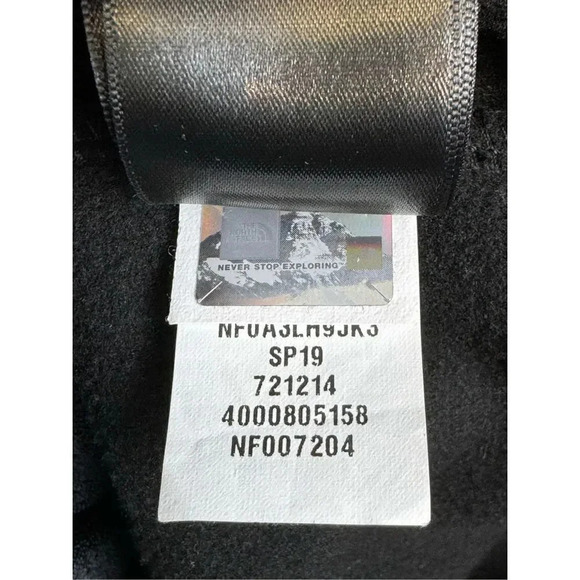 The North Face Mens Apex Fleece Full Zip Jacket XL Black Mock Neck Company Logo - Picture 13 of 14